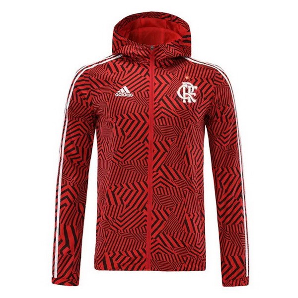 Windjacke Flamengo 2021-22 Rote Fussballtrikots Günstig